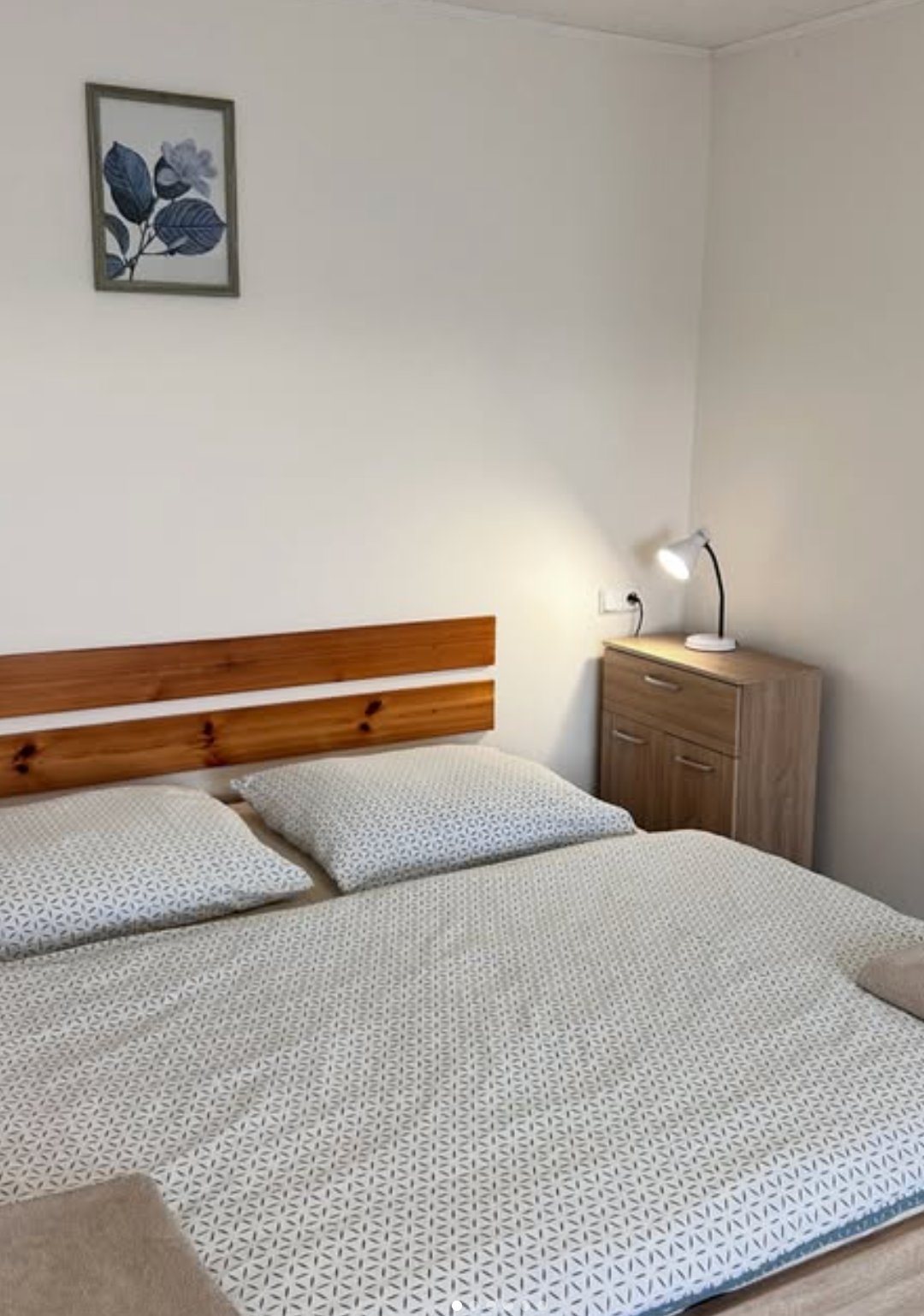 Apartmán v penzionu Na 2 s manželskou postelí a dřevěným čelem
